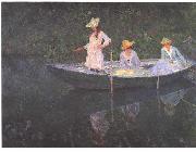 Claude Monet En Norvegienne. La barque a Giverny china oil painting artist